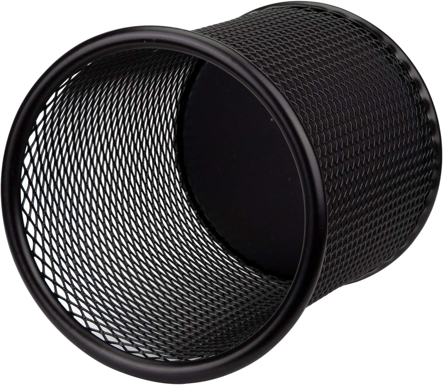 Nicunom 12 Pack Metal Pen Holder Wire Mesh Pen Cup Pencil Holder Pencil Cup for Desk Office Pen Organizer, Black - Image 7